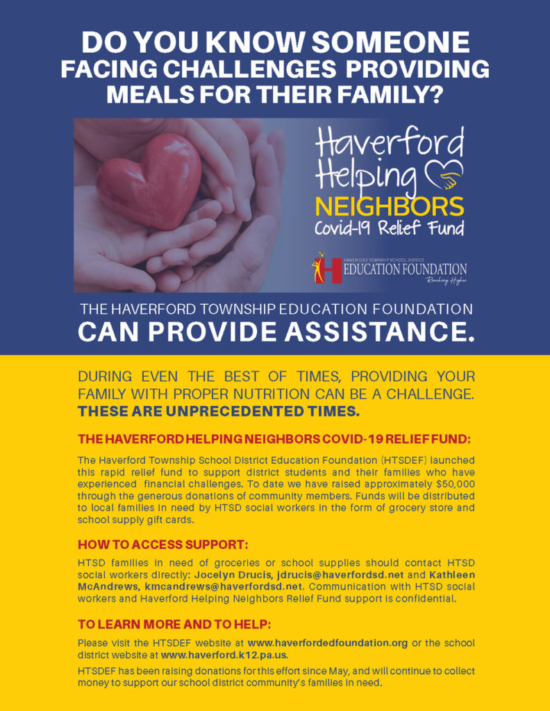 Haverford Helping Neighbors – Manoa Elementary Parent Teacher Organization